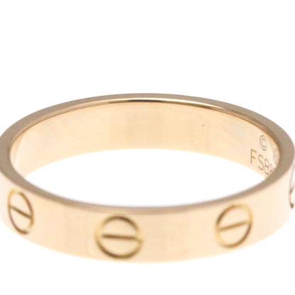 Cartier Mini Love Ring Pink Gold (18K) Fashion No Stone Band Ring Pink Gold
