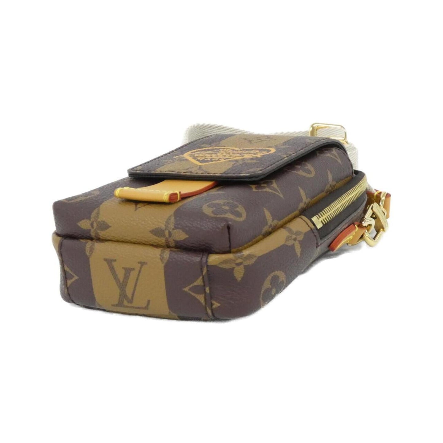 Canvas Louis Vuitton Shoulder Bag Coated