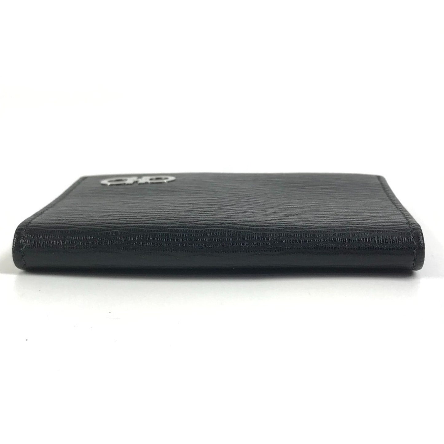 Salvatore Ferragamo Gancini Logo Business Card Holder