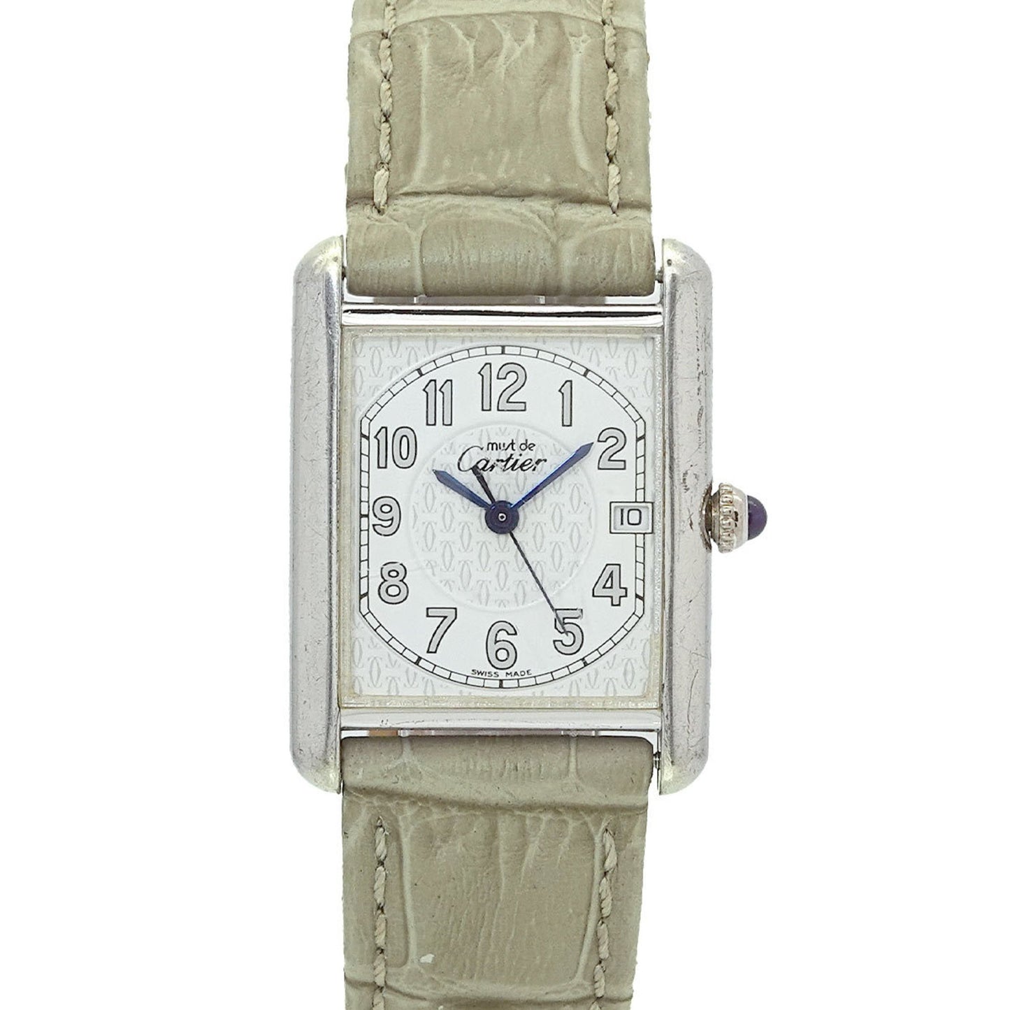 Cartier Must Tank Lm Boys' Watch With Date Display
