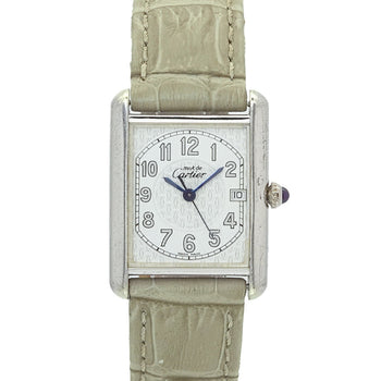 Cartier Must Tank Lm Boys' Watch With Date Display