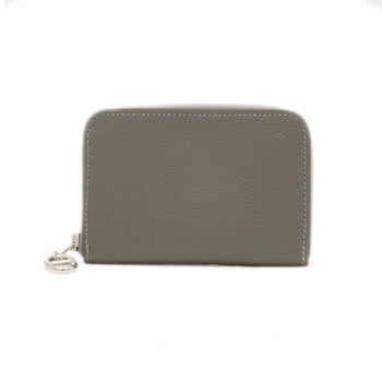 Hermes Herms Zip Ango Chaine D'Ancre Wallet/Coin Case Evercolor Grimeyer K Stamp Bp