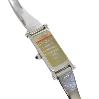 Gucci Bangle Watch Black Dial Quartz Ss 1500L