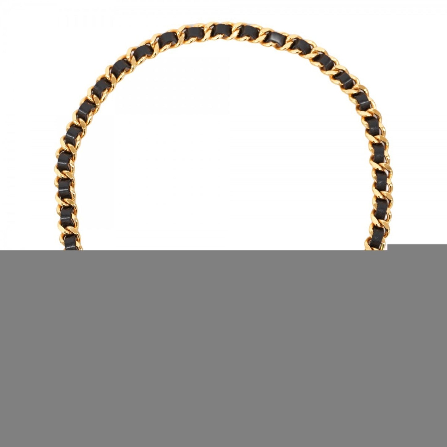 Chanel Belt Gold Black Chain