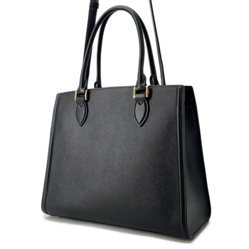 Prada Saffiano Leather Tote Bag 1Ba227 Prada 2-Way Black