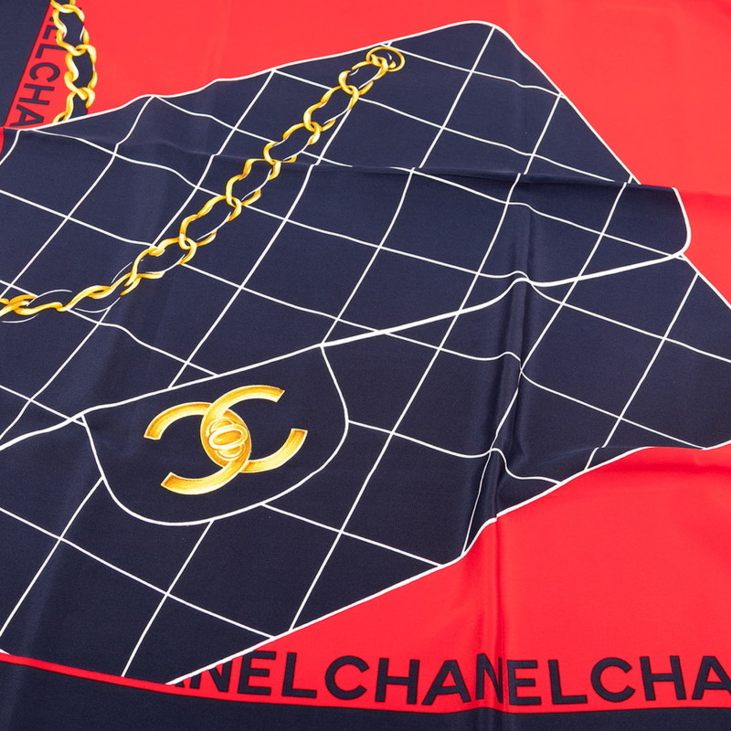 Chanel Logo Matelasse Bag Motif Scarf