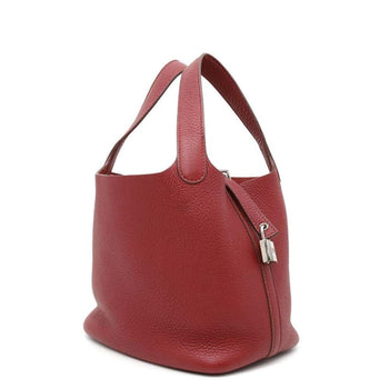 Hermes Handbag Picotin Lock Pm Rouge Garance Taurillon Clemence ?L Engraved