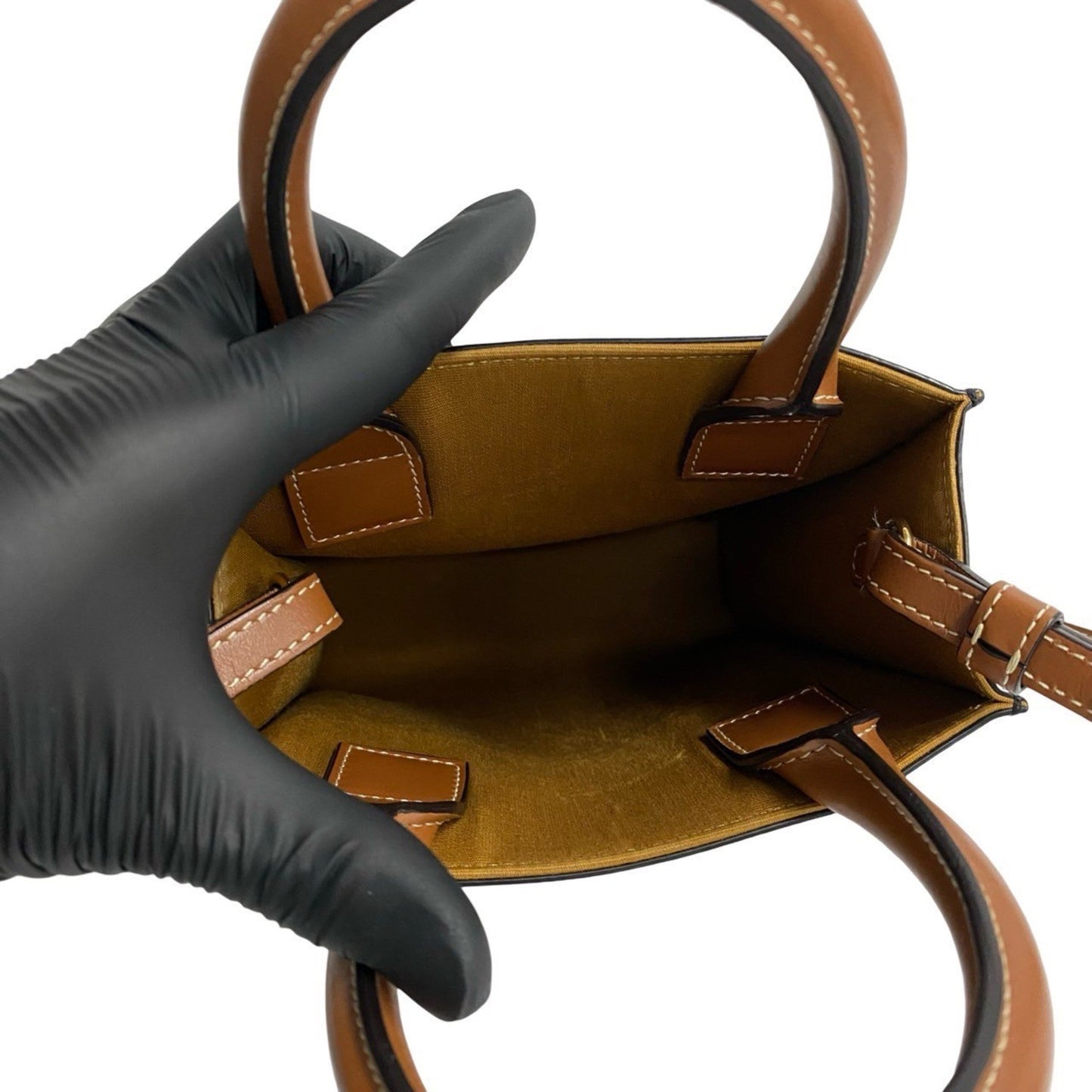 Celine Vertical Cabas Mini Leather Handbag