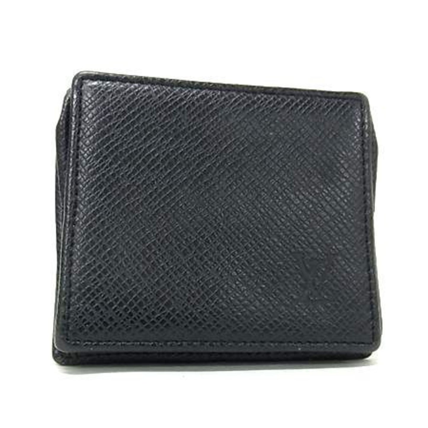 Louis Vuitton Louis Vuitton Taiga Porte Monnaie Boite Wallet/Coin Case M30382 Ardoise Leather