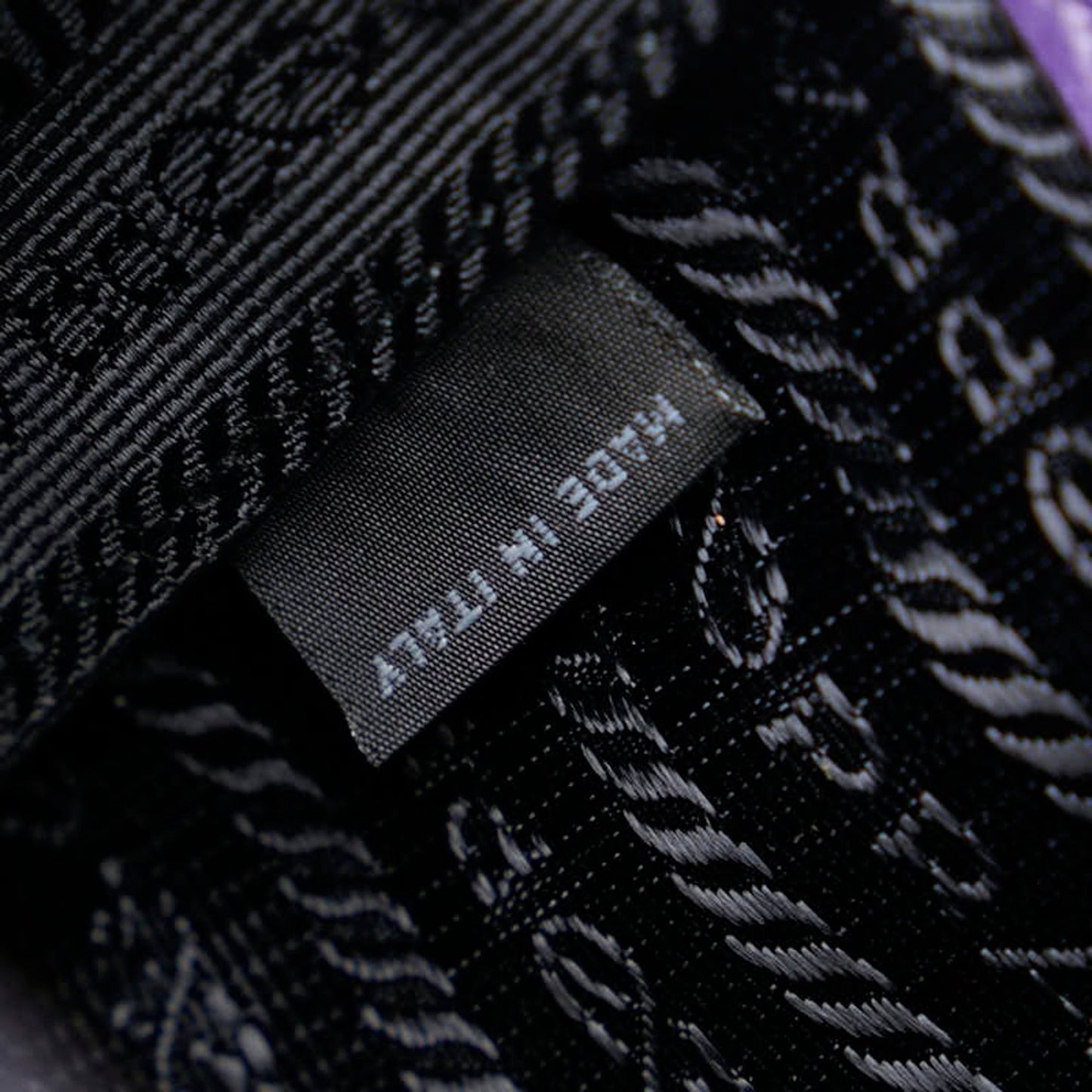 Prada Saffiano Chain Crossbody Shoulder Bag 1Bd147 Purple Enamel