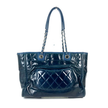 Chanel Logo Tote Bag Shoulder Bag Bag Chain Shoulder Bag Navy