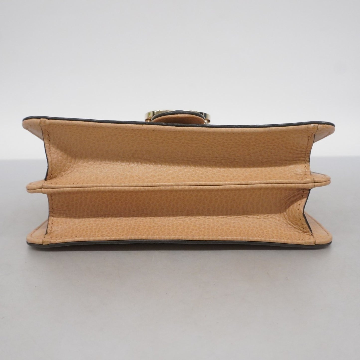 Gucci Interlocking G Shoulder Bag 510304 Leather Beige Champagne