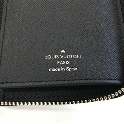 Louis Vuitton Taiga Zippy Wallet Vertical Round Long M30731 Gray Black