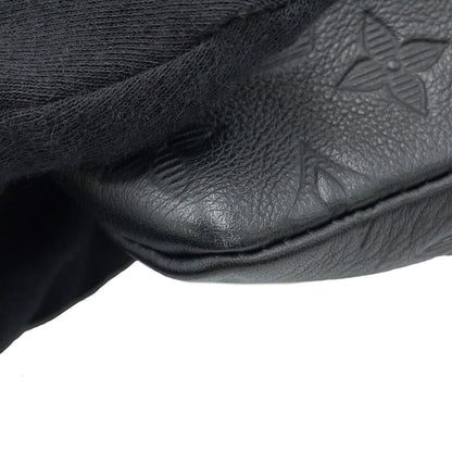 Louis Vuitton Clutch Bag Monogram Shadow Pochette Voyage Souple M82545 Louis Vuitton Black