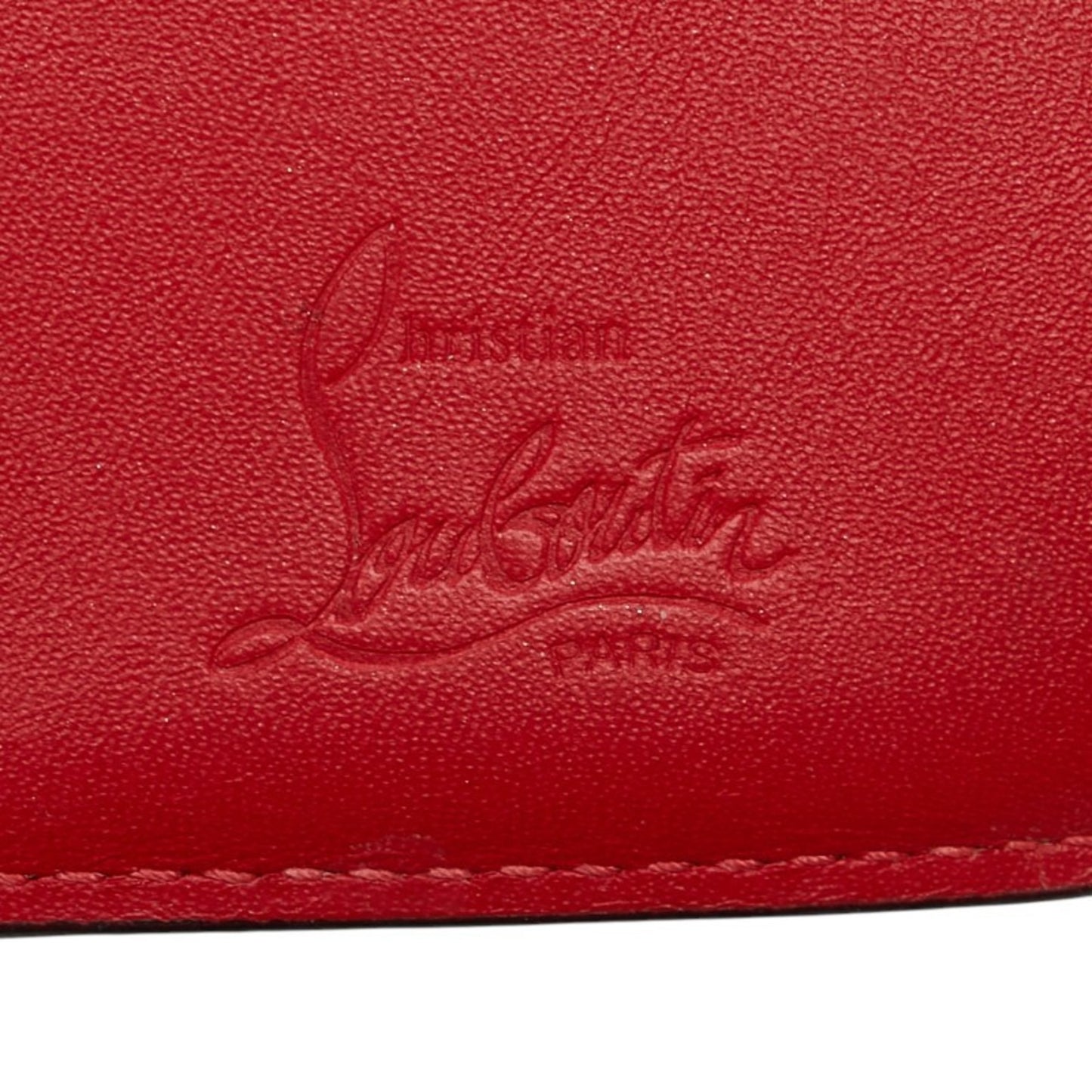 Christian Louboutin Script Mini Rubi Gaga Tri-Fold Wallet In Black