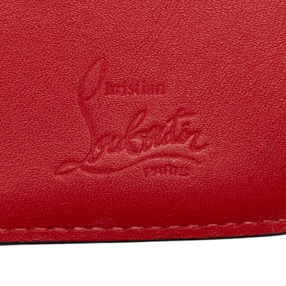 Christian Louboutin Script Mini Rubi Gaga Tri-Fold Wallet In Black
