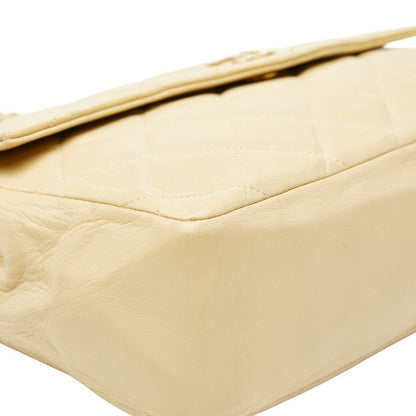 Chanel Matelasse Chain Shoulder Bag In Beige Lambskin