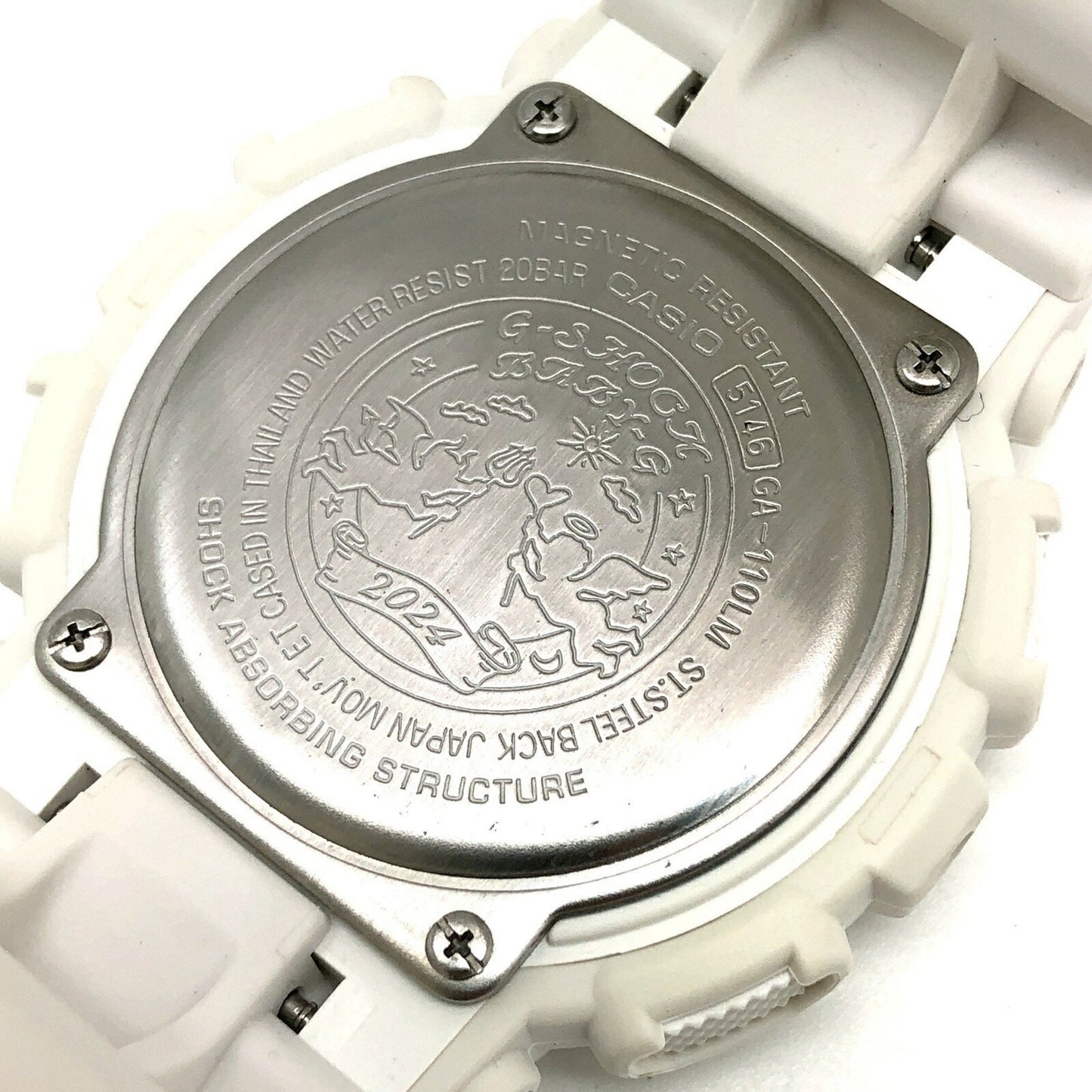 G-Shock Casio Lov-24A-7A Lover'S Collection 2024 White Rose Angel And Devil Watch