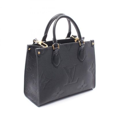 Louis Vuitton On The Go Pm Handbag In Monogram Empreinte Leather