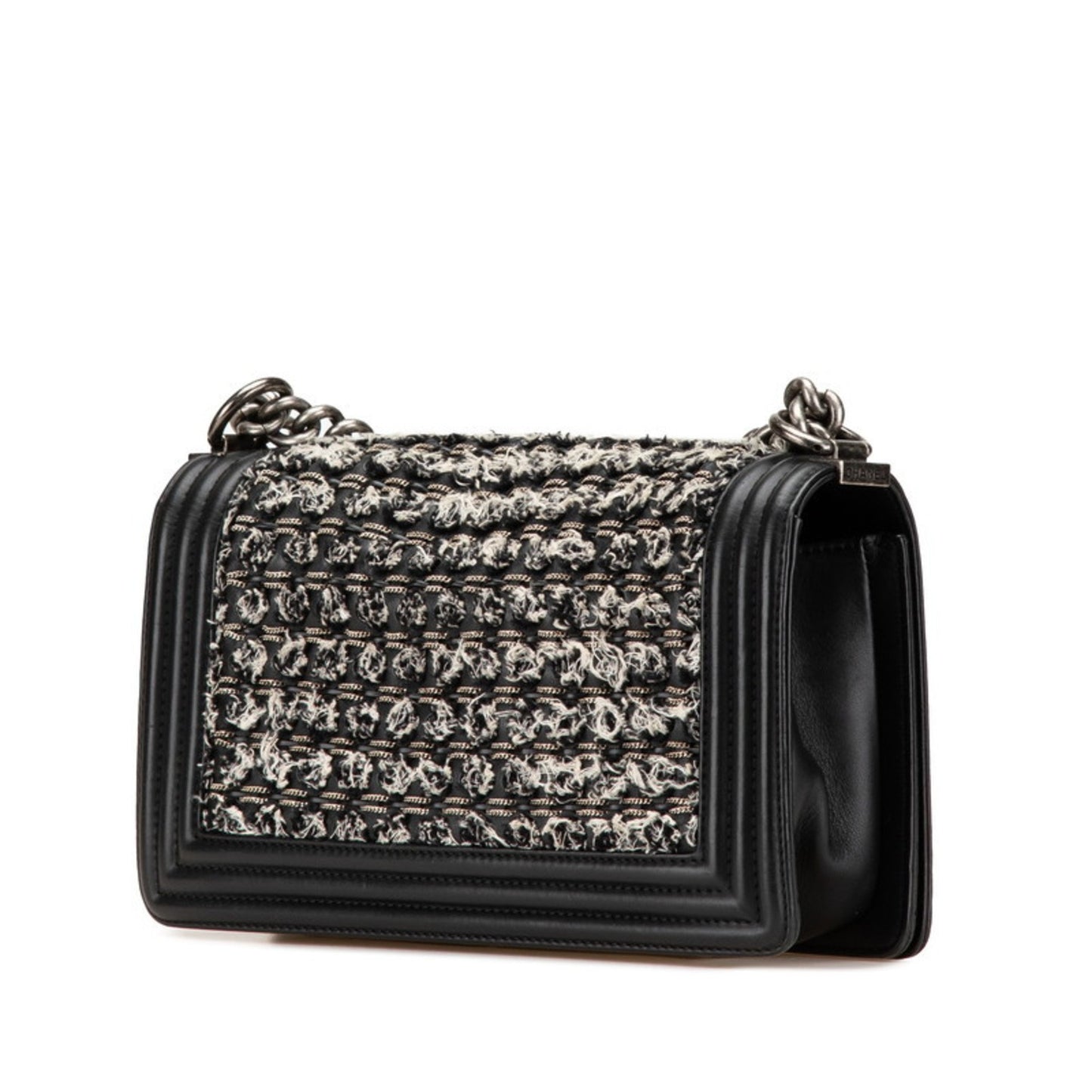 Chanel Boy Chanel 25 Crossbody Chain Shoulder Bag In Black