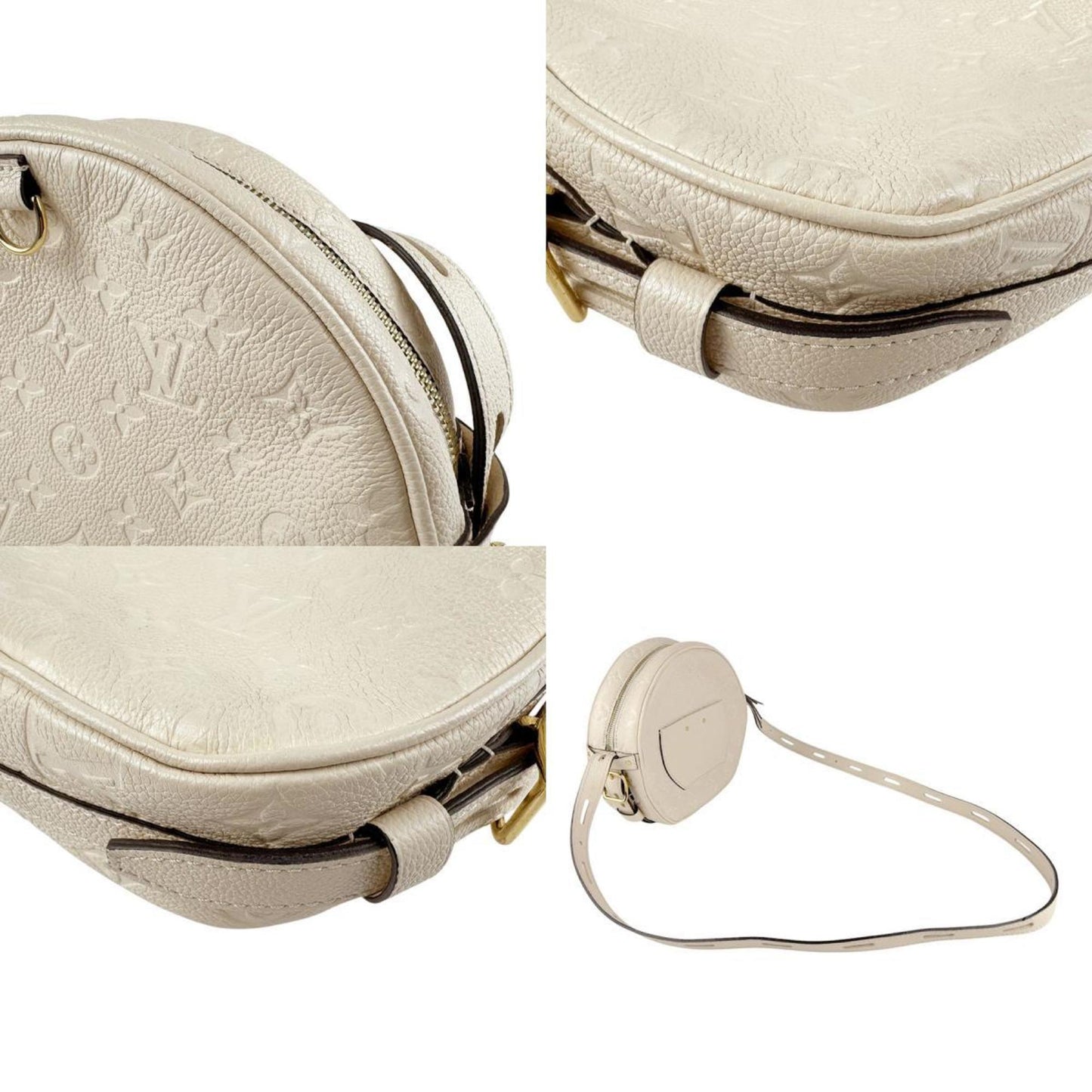 Louis Vuitton Louis Vuitton Shoulder Bag Monogram Empreinte Boite Chapeau Souple Ivory Gold