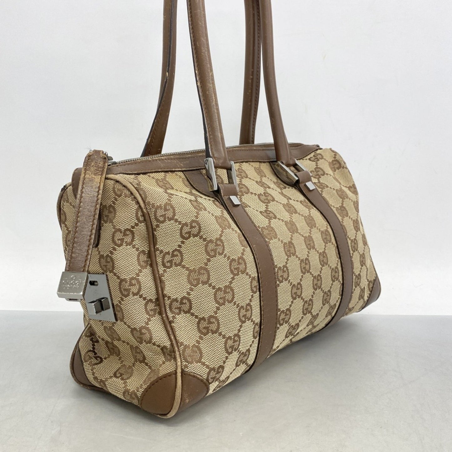 Gucci Gg Canvas Handbag 30458 Brown