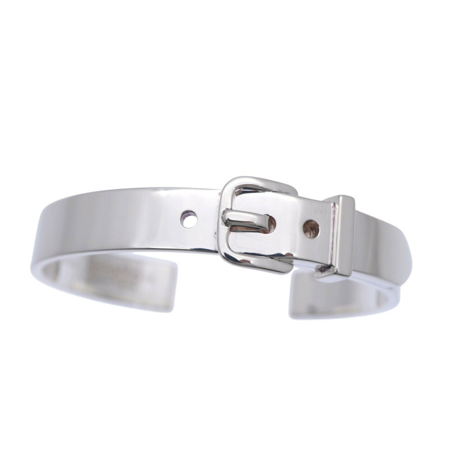Hermes Boucle Cellier Bangle Silver 925 Bracelet 1059Hermes