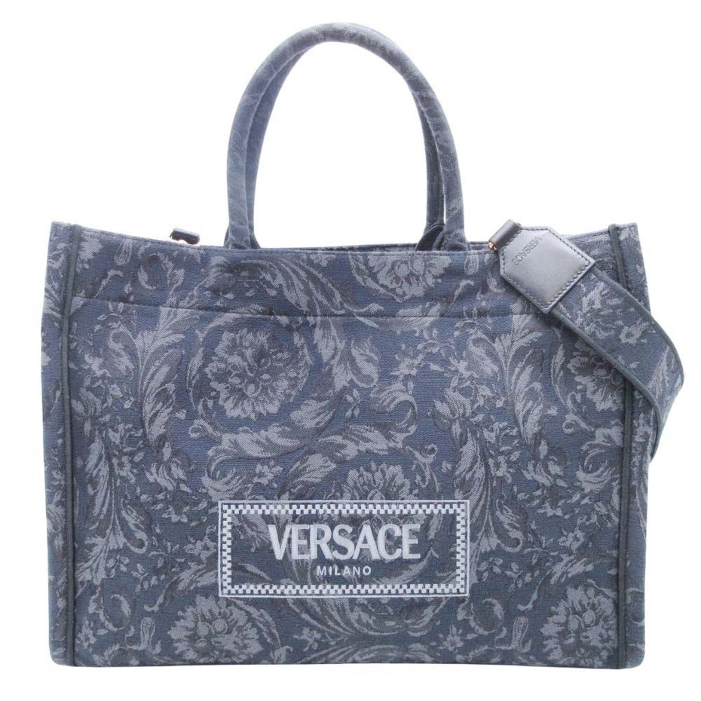 Versace Barocco Athena Medium Jacquard 2-Way Tote Bag