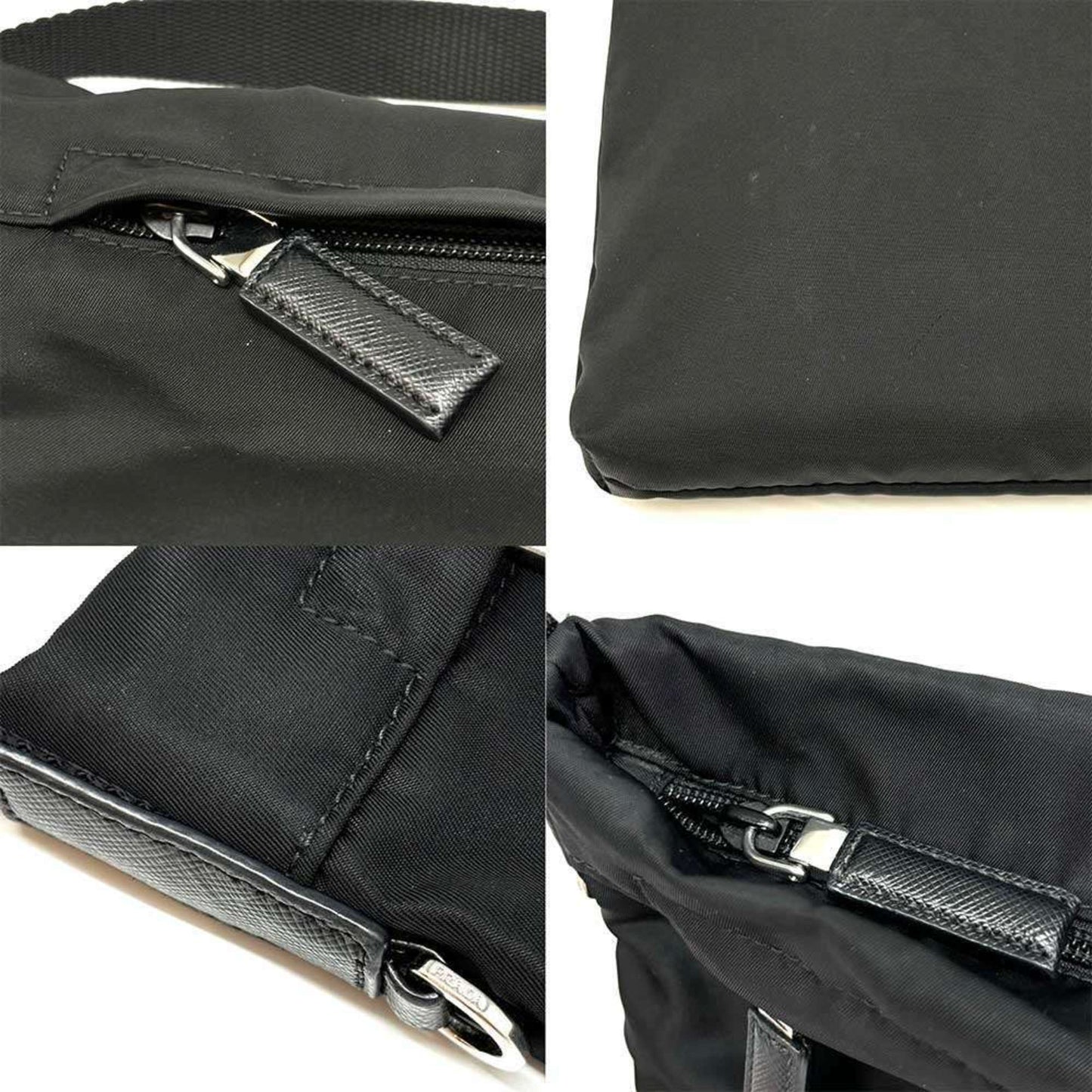 Prada Shoulder Bag Nylon Black Triangle 2Vh055 Prada