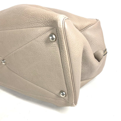 Hermes Boston Duffel Bag Taurillon Clemence Beige Victoria 2 35 Unisex(Unisex)
