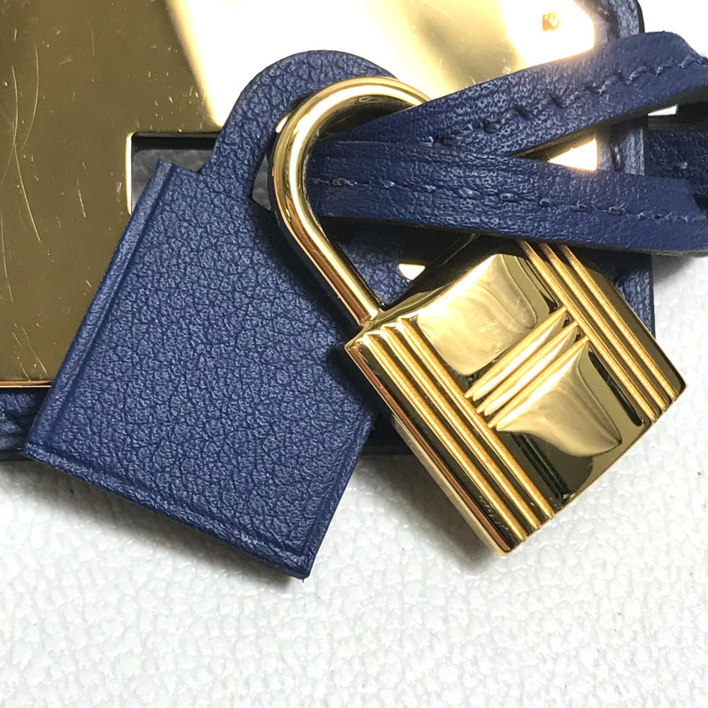 Hermes Necklace Vaux Swift Blue Oakley Pendantgm Unisex(Unisex)