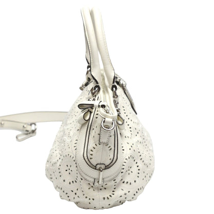 Coach Handbag 16997 Leather White Madison Punching 2Way Leather Cut Op Art Leather Sophia Shirakawa