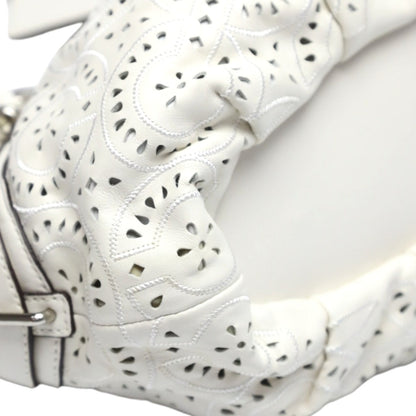Coach Handbag 16997 Leather White Madison Punching 2Way Leather Cut Op Art Leather Sophia Shirakawa