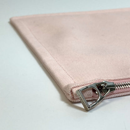 Hermes Pouch Cotton Pink Accessory Case Adada Dot Gm Women