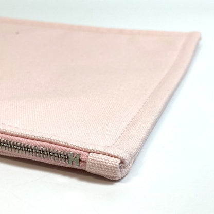 Hermes Pouch Cotton Pink Accessory Case Adada Dot Gm Women