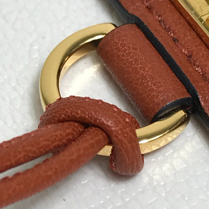 Hermes Necklace Leather Brown Type Mont Petit Kelly Pm Women
