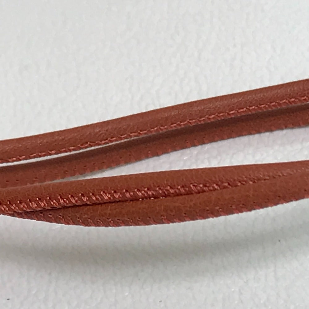 Hermes Necklace Leather Brown Type Mont Petit Kelly Pm Women