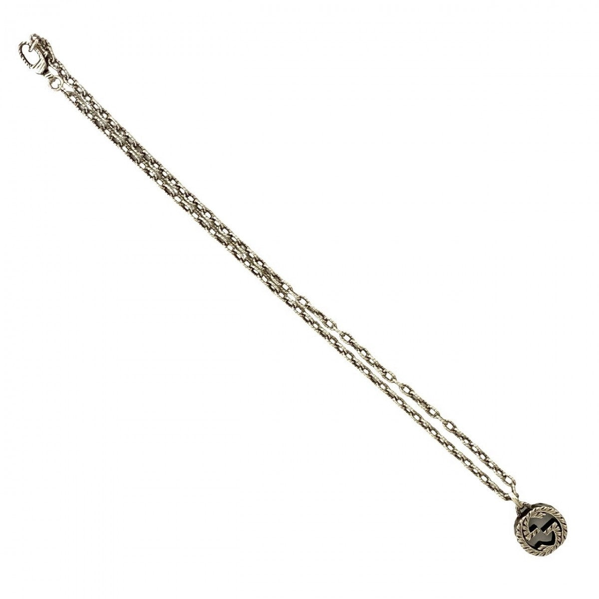 Gucci Necklace Silver925 Silver Interlocking G