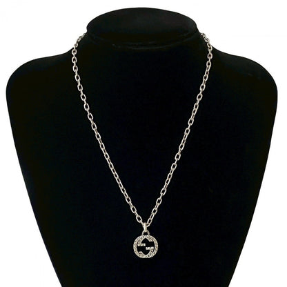 Gucci Necklace Silver925 Silver Interlocking G