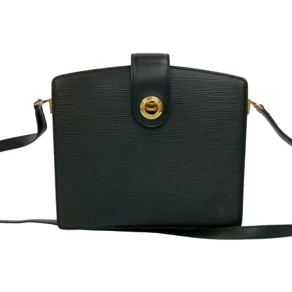 Louis Vuitton Shoulder Bag Epi Leather Black Epi Capuchin