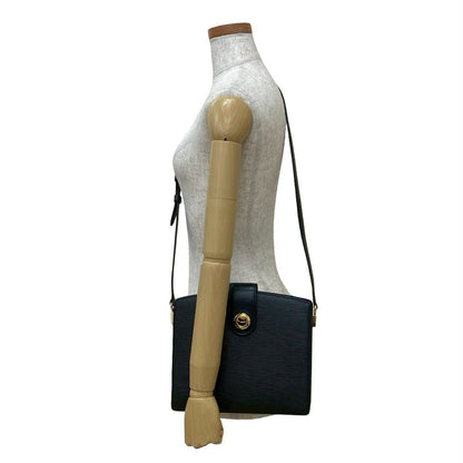 Louis Vuitton Shoulder Bag Epi Leather Black Epi Capuchin
