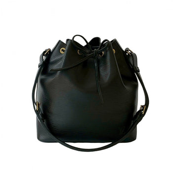 Louis Vuitton Shoulder Bag M59012 Leather Black Epi Petit Noe