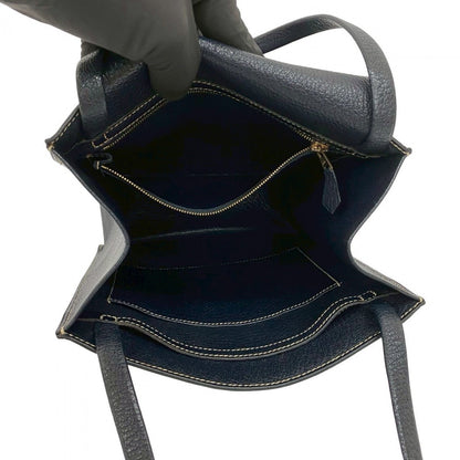 Hermes Handbag Taurillon Clemence Navy Lucy Mm