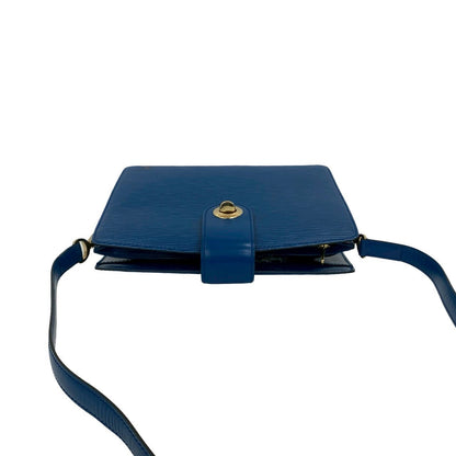 Louis Vuitton Shoulder Bag Epi Leather Blue Epi Capuchin