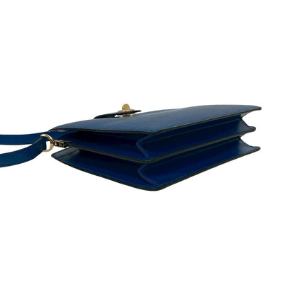 Louis Vuitton Shoulder Bag Epi Leather Blue Epi Capuchin