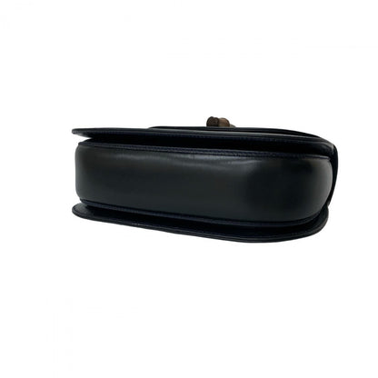 Gucci Handbag Leather Navy Bamboo