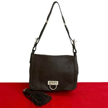 Salvatore Ferragamo Shoulder Bag Leather Brown