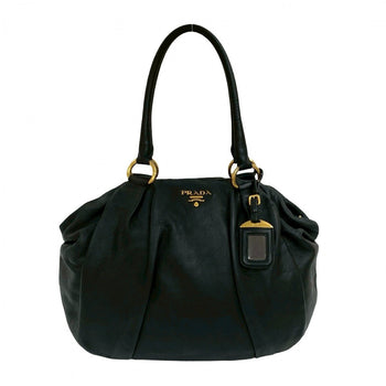 Prada Handbag Leather Black