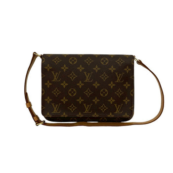 Louis Vuitton Shoulder Bag Leather Brown Monogram Musette Tango