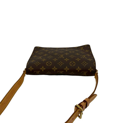 Louis Vuitton Shoulder Bag Leather Brown Monogram Musette Tango